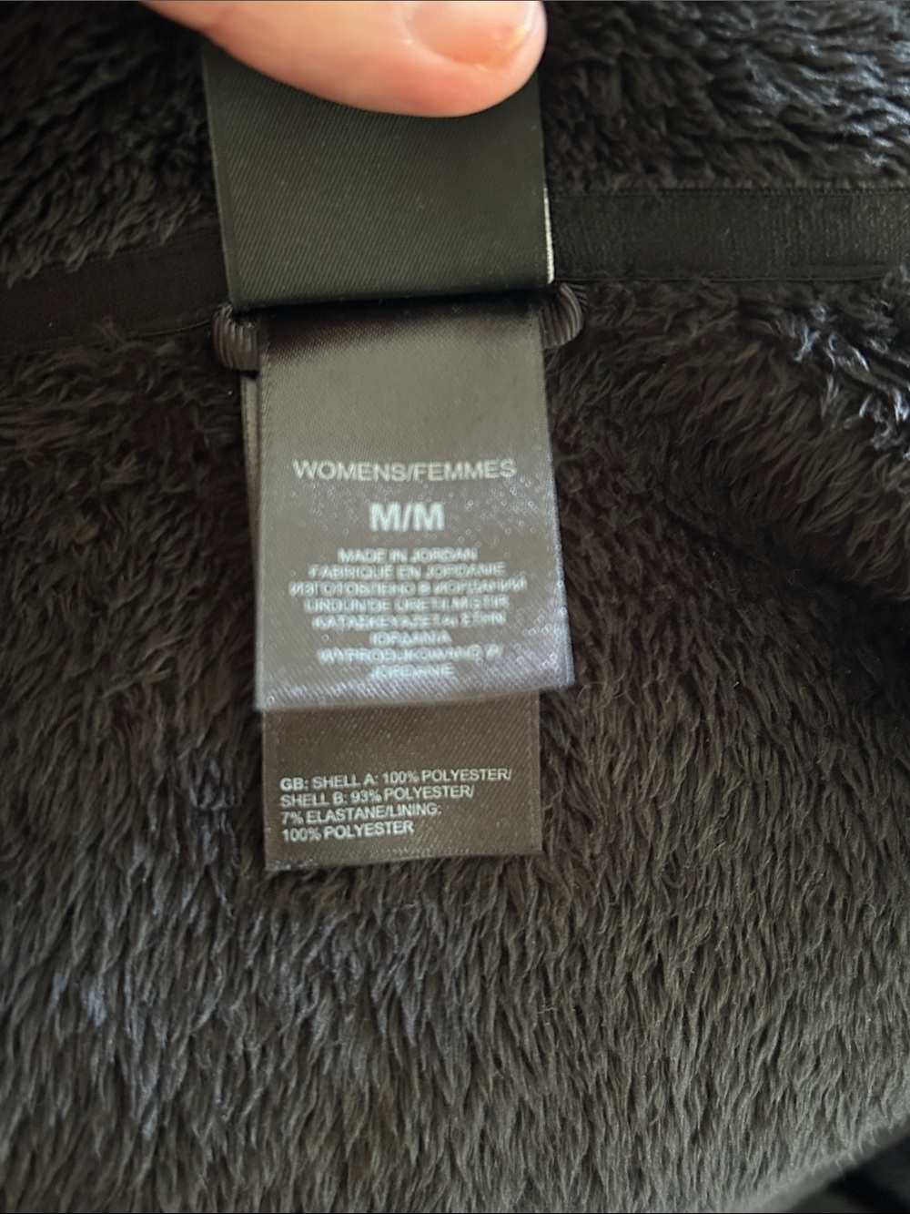 North Face Women's Black Plush Zip-Up Vest Sz M - Picture 6 of 6